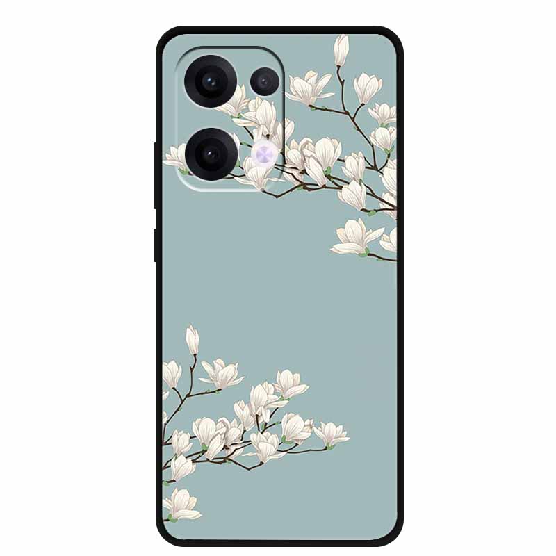 For Oppo Reno13 5G Case Soft TPU Cute Cartoon Silicon Back Cover for Oppo Reno 13 Pro Phone Cases Reno13Pro 13Pro 5G Black Shell