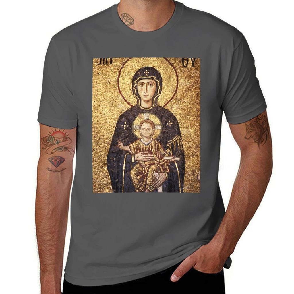 Jungfrau Maria mit Jesus T-Shirt T-Shirts Für Unisex Grafik Lustige Grafik T-Shirts Für Unisex T-Shirt