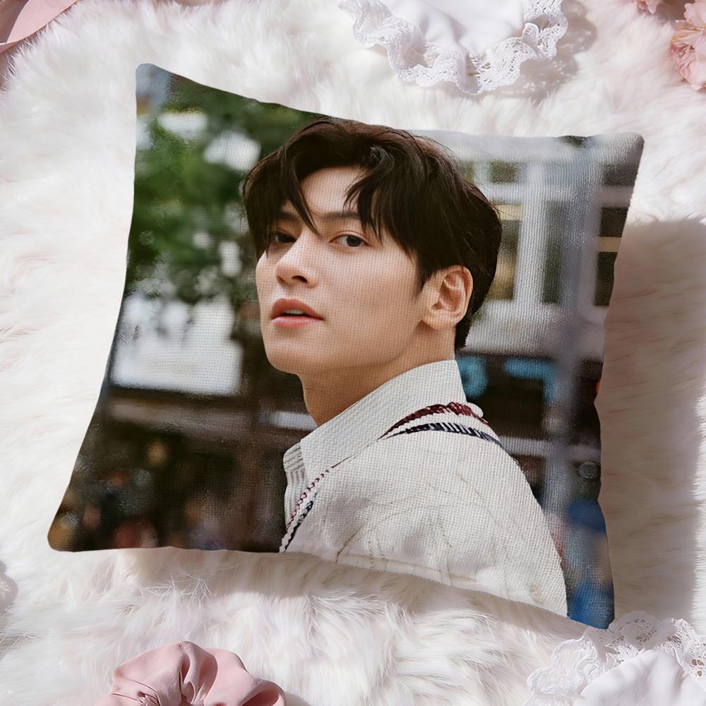 Ji Chang W-Wook Kpop Cushion Cover Premium Comfort Reversible Pillow Cove -Two in One Design for Any Room & Car Interior