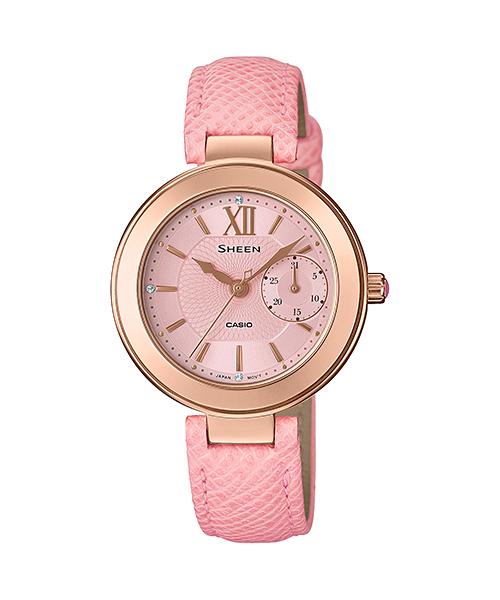 Casio Men s Stainless Steel 50M Water Resistant Analog Quartz Watch SHE-3051PGL-4A