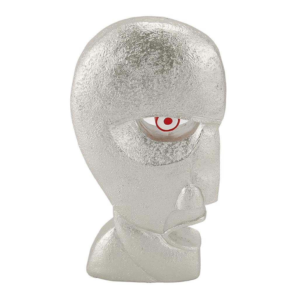 Abstraktní figurka obličeje Hladké linie Ručně malovaná figurka umění obličeje Sběratelská socha hlavy pro