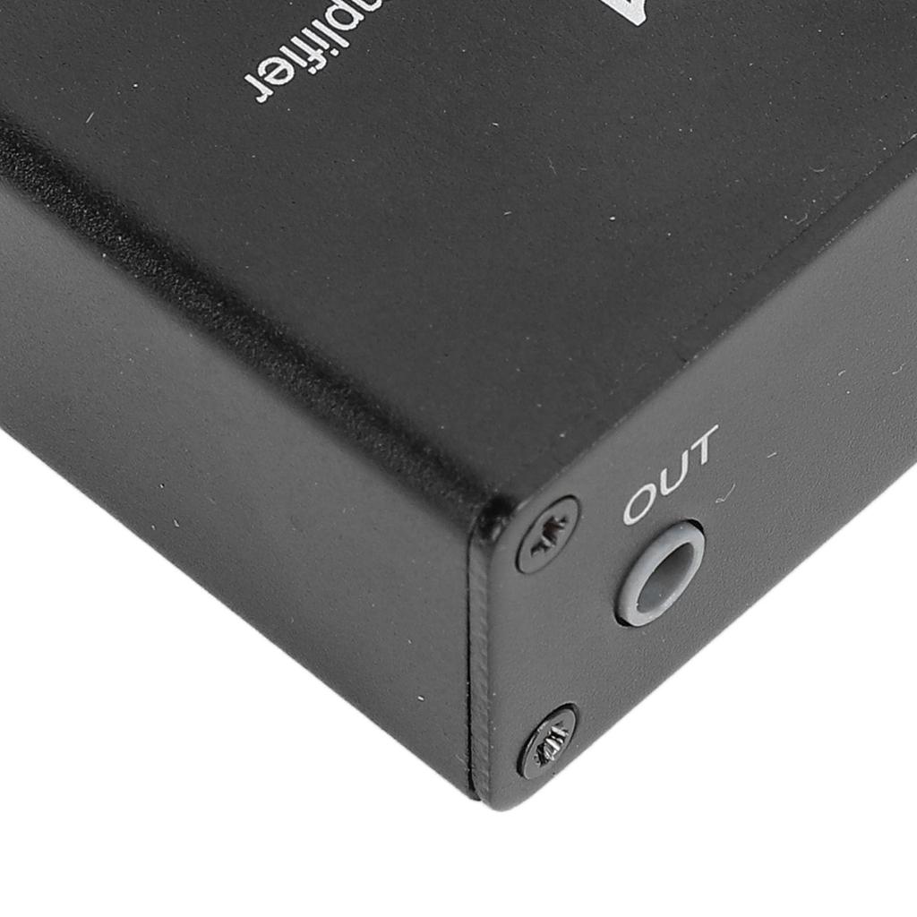 Zerodis Condenser Microphone Amplifier Headphone Preamp Adjustable Gain 0-20dB DC 5-12V Aluminum Alloy 1 Piece