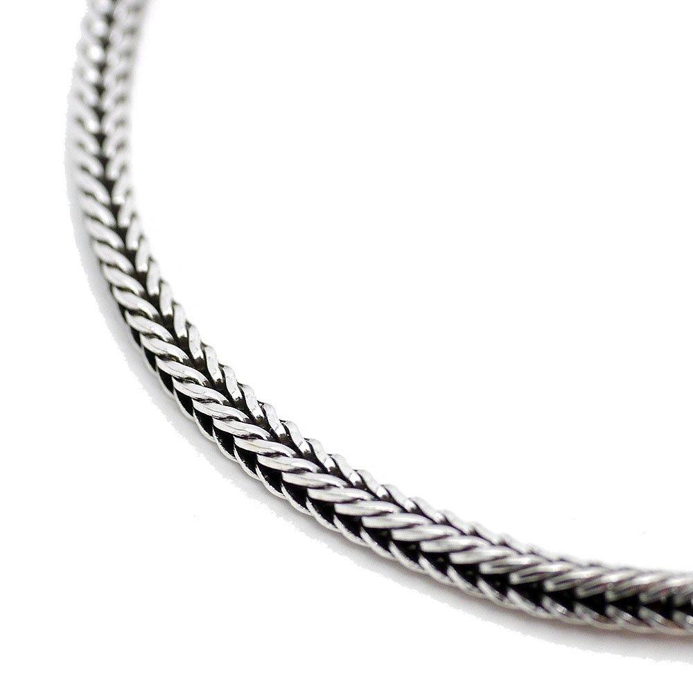 

925 Silver Taranto Chain Necklace ho Color Width Fine [Silver One] Men s [Silver 2.5mm 50cm]