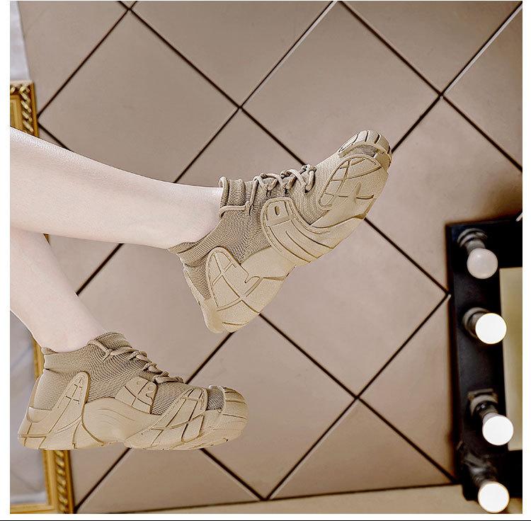 Shoes women's spring versatile ugly cute dopamine women's shoes octopus coconut shoes flying woven casual shoes platform dad shoes