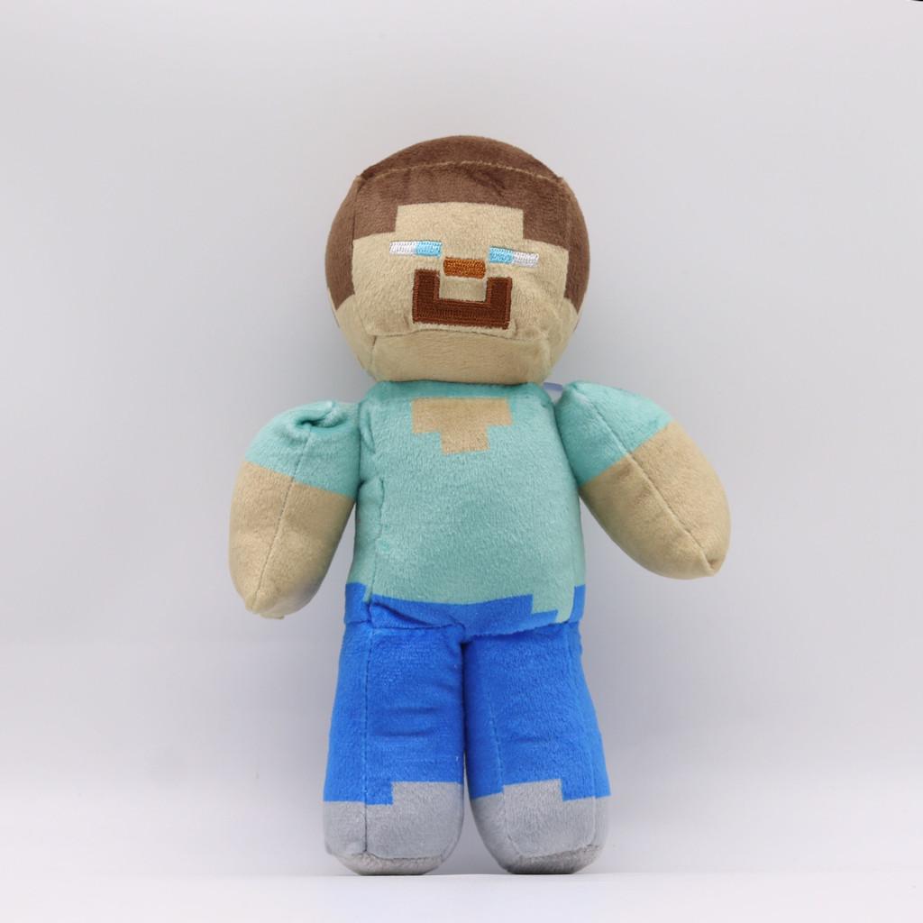 Minecraft Villager Plush Toy Doll For Collectors And Fans синий