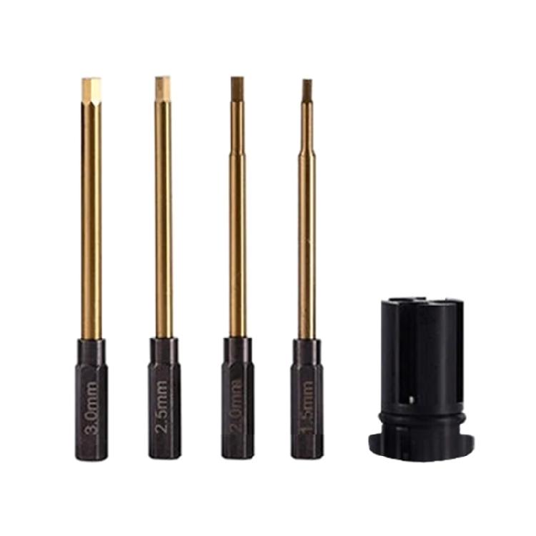 Metal Coated Car Repair Tool Set 4 Hex Driver With Nonslip Handle Repair Tool Set For Accuracy Model Engineering