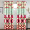 Geometric Semi-Blackout Window Curtains Bohemian Window Curtain for Living Room&Bedroom Drapes Decor(2Panels)Cotinas De Sala