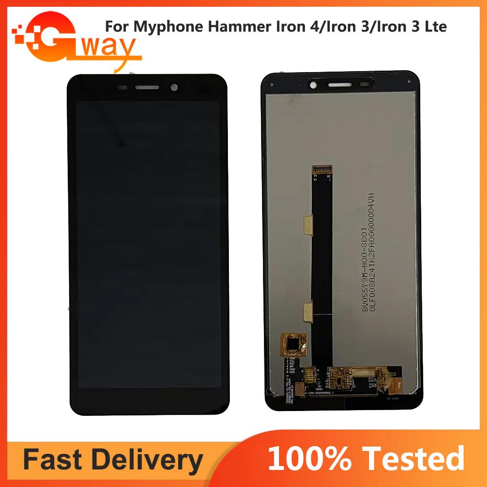 

LCD Screen and Digitizer Full Assembly For myPhone Hammer Iron 3 LTE