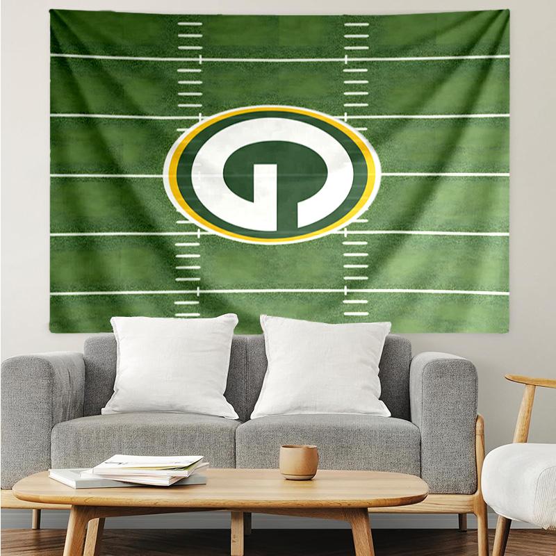 Green Bay Packers Gear Tapestry Hanging for Bedroom,Livingroom, Playroom,Decor Art Room Wall Tapestry Holiday and Birthday Gifts
