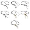 Cowboy Bolo Tie Metal Pendant Adjustable Faux Leather Cord for Men and Women for Western Outfit Necklace Accessory