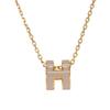 HERMES  H147992F 55  Necklace Marong Rasse/gold Metal Women