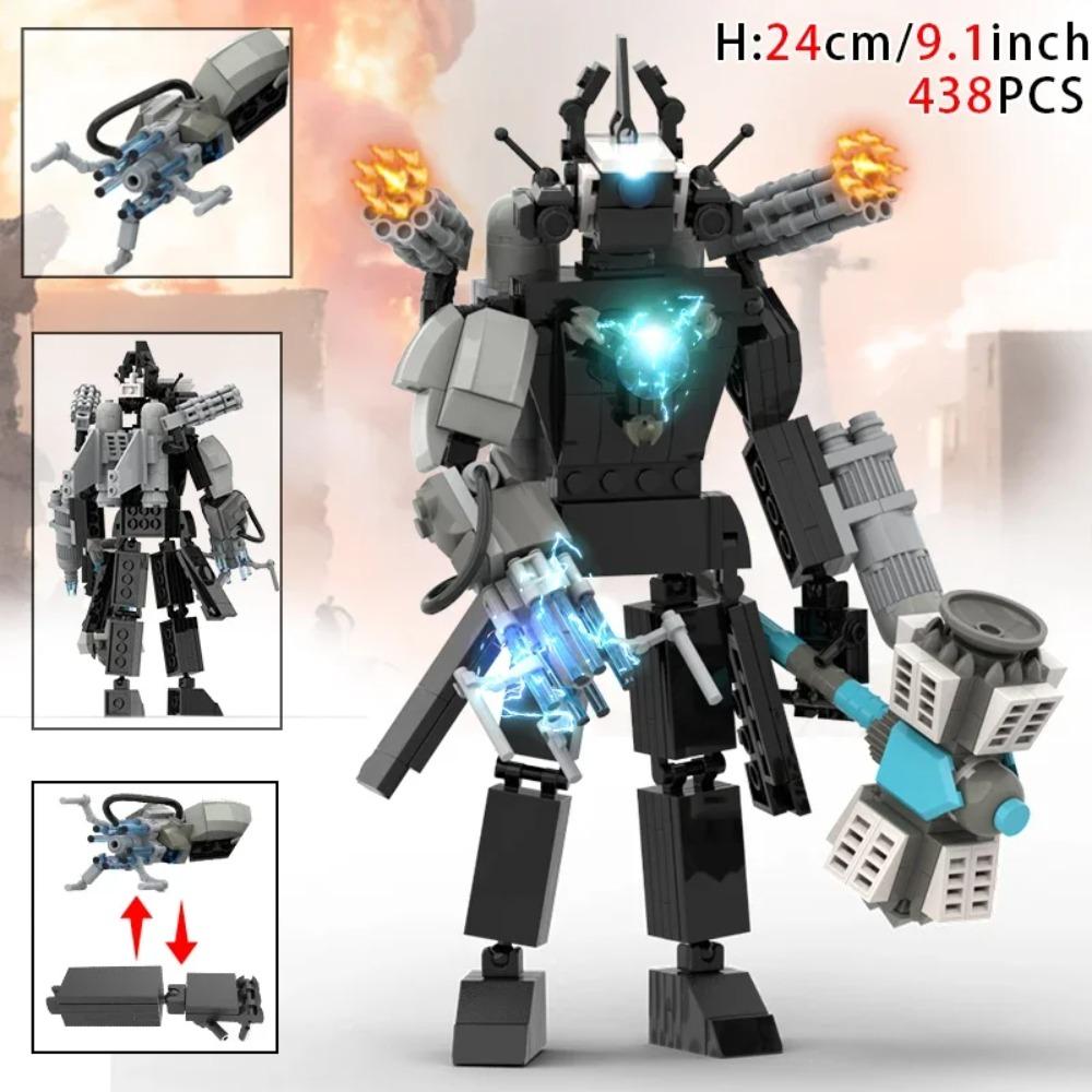 Moc Skibidi Toilet Action Figures Builing blocks,Camerman Titan Speakerman Surveillance Man TVMan Boys Bricks Toys For Kids Gift