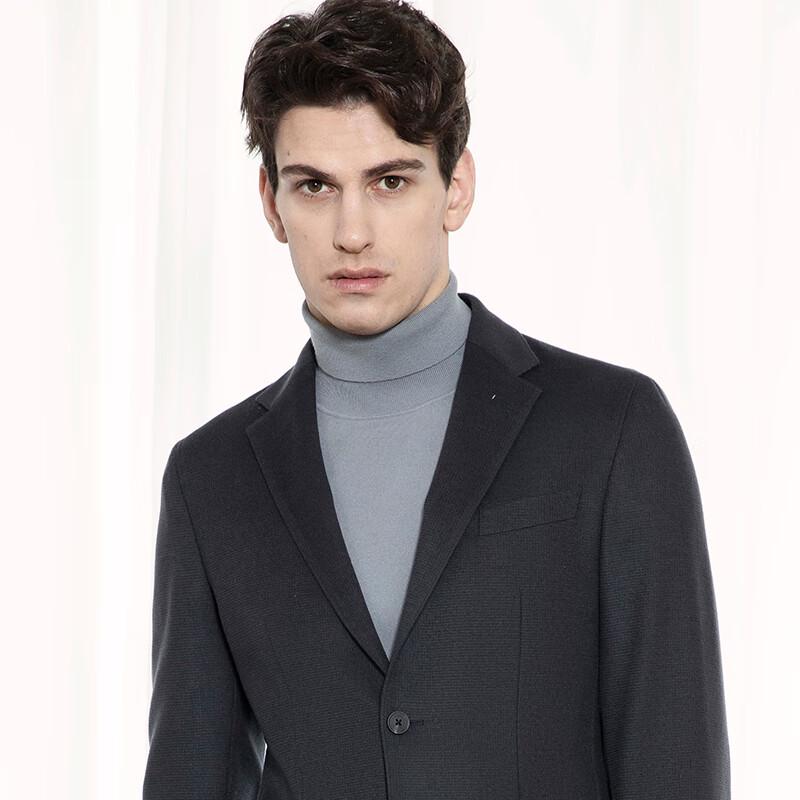 VICUTU Men's Dark Grey Wool Blend Business Suit Collection