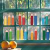 1set 24 Watercolor Pencil Decorative Stickers for Classroom, Bedroom, Glass Window Decoration Stickers scrapbooking,winter