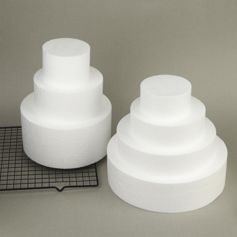 4/6/8/10 Inch Cake Foam Mould Ps Foam Flower Decor Cake Dummy Practice Sugarcraft Model Lightweight Diy Decorations
