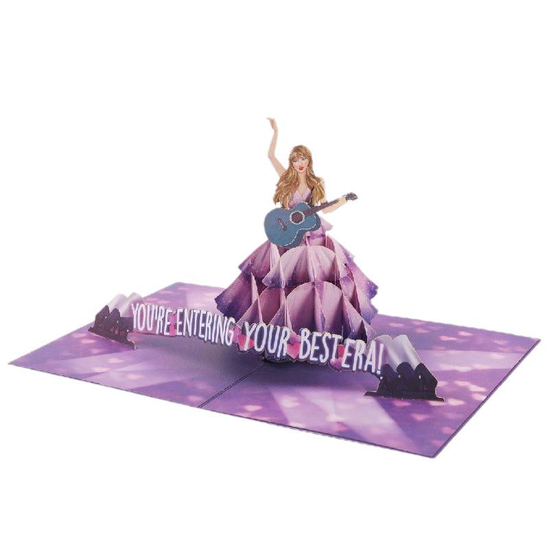 Swift Birthday Taylor Greeting Card Souvenir Collapsible Paper Material Gifts