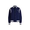 Polo Ralph Lauren Baseballjacken Unisex Blauer Baseballkragen Normale gerade Passform WMPOOTWNDG20023