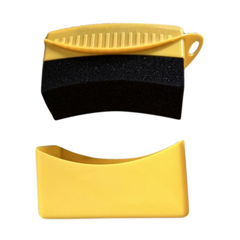 Premium Auto Rad Polier Wachs Schwamm Bürste ABS Kunststoffe Waschen Reinigen Reifen Kontur Dressing Applikator Pads Auto Detaillierung Zubehör