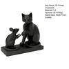 Animal Figurines 3D Printed Modern Cat & Mouse Sculpture, Minimalist Interaction Desk Decor, Matte Art Ornament Collectible Figurine, Stable