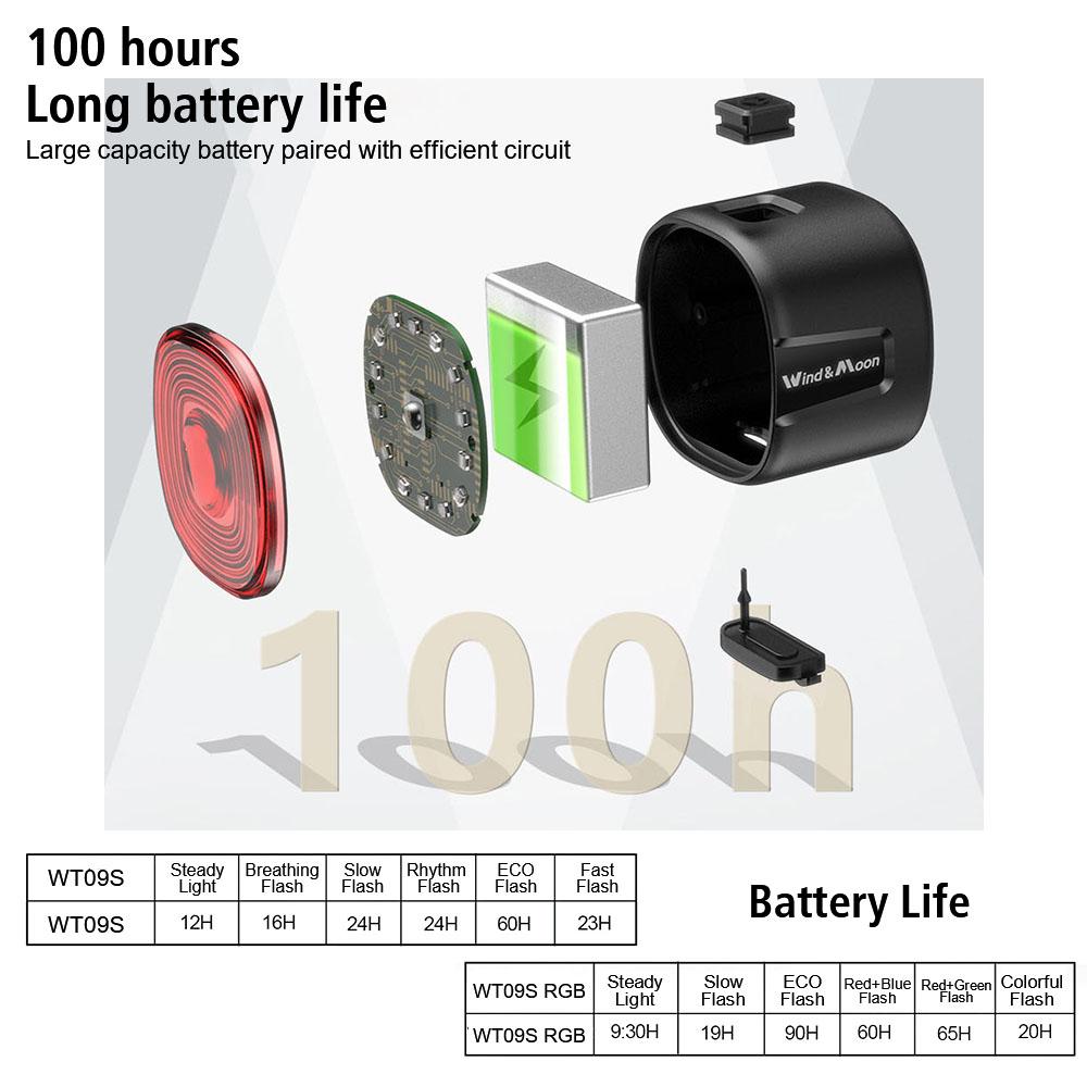High Brightness Universal Cycling LED Tail Light Bike Rear Lamp USB Charge Waterproof 6 Light Modes Bicycle Intelligent Brake Tail Light