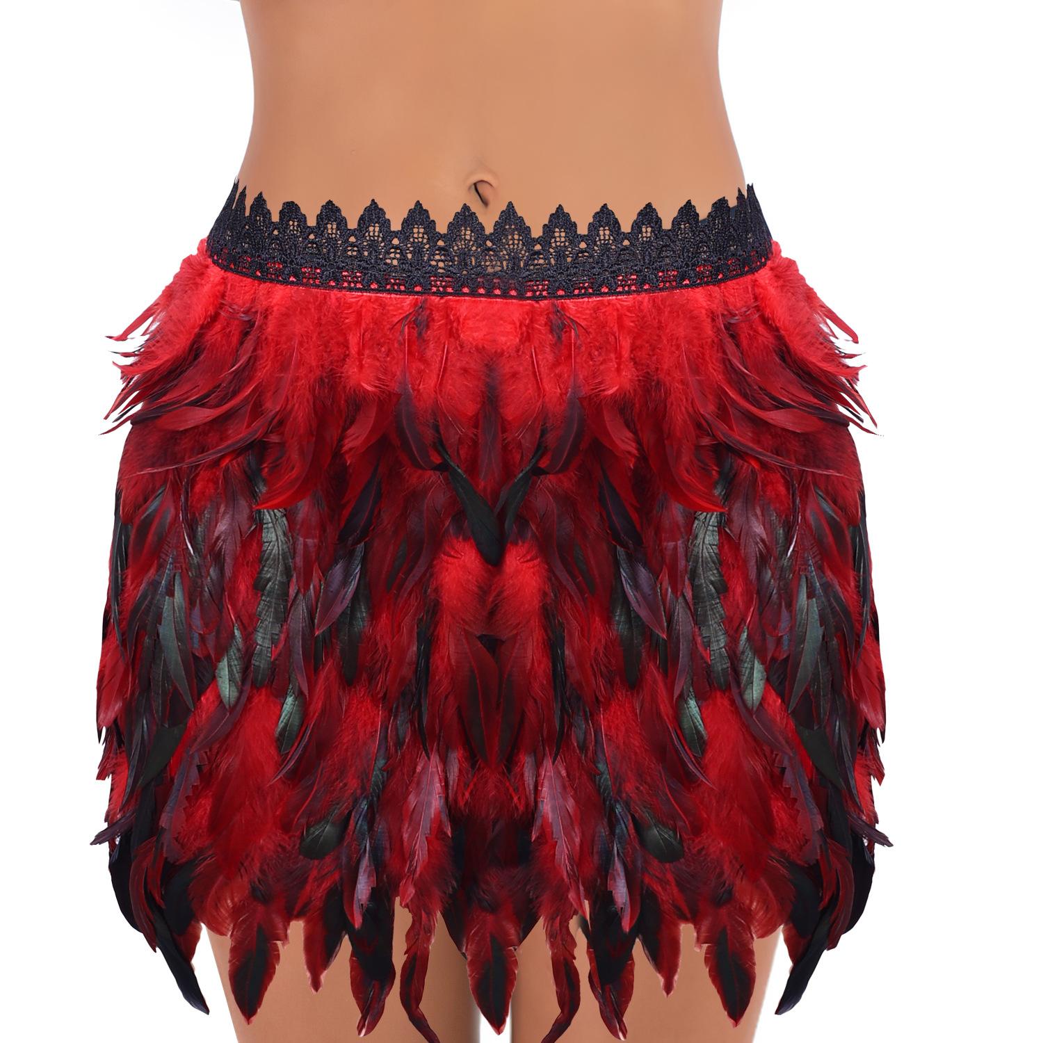 

Кружево, Многослойная юбка из перьев, Универсальные костюмы для праздничных вечеринок, Танцев, Праздничные наряды, Танцевальные юбки, Костюмы на Хэллоуин красный