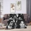 The Vampire Diaries Damon salvatore Blanket Super Warm Plush Bedding Throws For Home Decor Travel Office Flannel Bedspread Bed