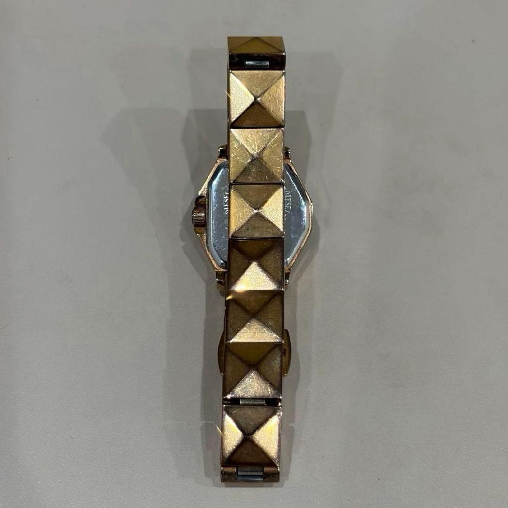Used DIESEL watch, gold, women's, quartz