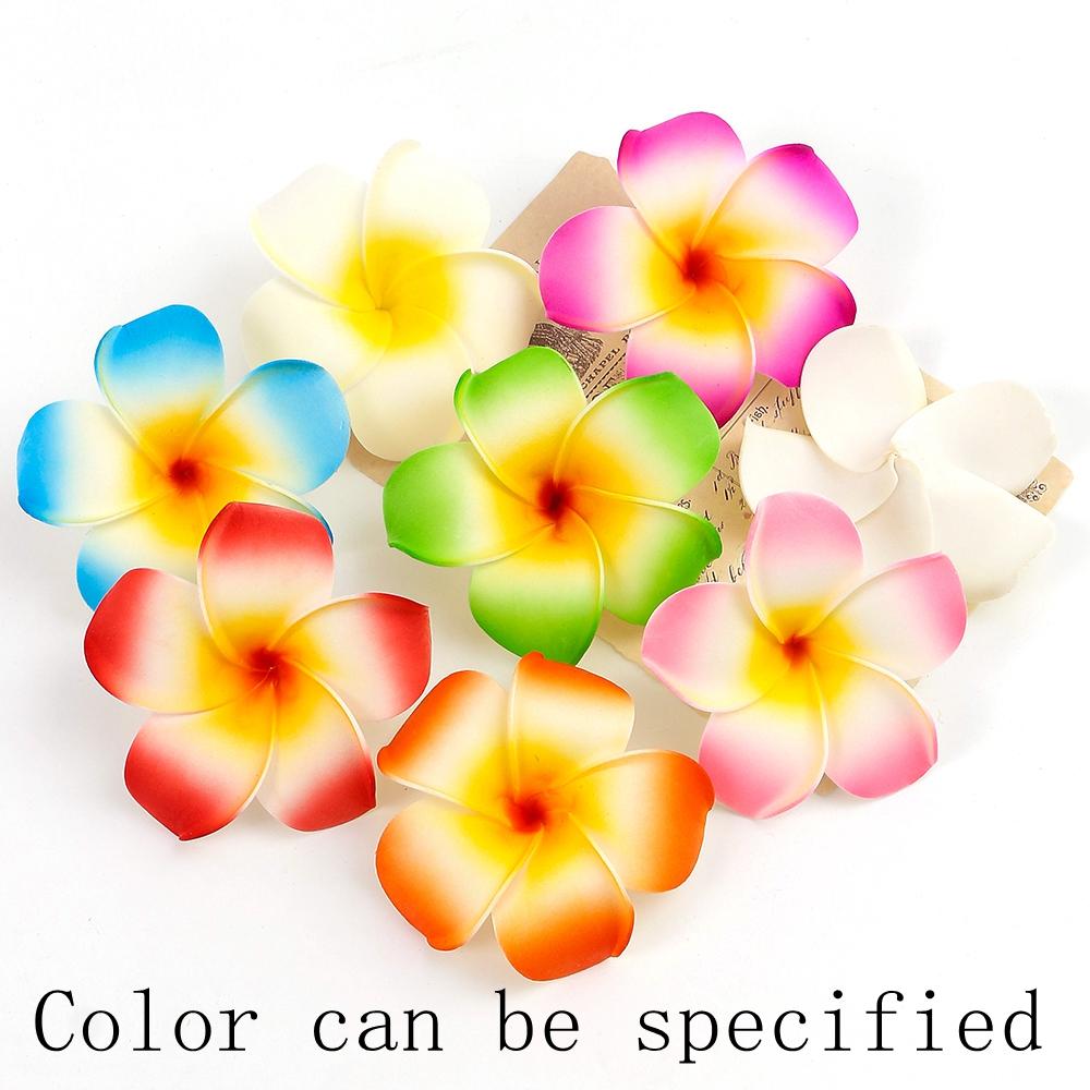 10PCs Foam Aritificial Flowers Heads For Home Decor Fake Flowers Hawaiian Beach Party Wedding Decoration Craft Gifts Accessories