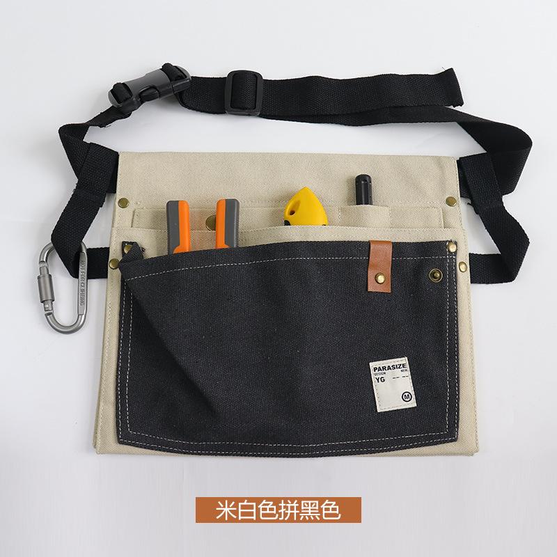Canvas Wear-Resistant Apron Fanny Pack, Special For Hydropower Carpentry, Portable Multi-Pocket Tool Storage Fanny Pack