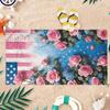 Elements Of The American Flag Beach Towel Small To Large Quick Dry Sand Free Beach Blanket For Adults Women Men Suit For Fitness