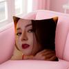 Popular fashion Elegant Chinese DDilraba Dilmurat Cushion Cover Pillow Case Soft Friendly Fabric  Concealed Zipper