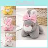 Adorable Bunny Plush Toy Keychain Soft Stuffed Animal Charm Cute Rabbit Doll For Girls Birthday Gift