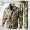 Set de îmbrăcăminte de lucru camuflaj pentru bărbați, pentru exterior: Îmbrăcăminte tactică de alpinism respirabilă, rezistentă la uzură, pentru primăvară și toamnă.