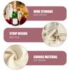 10Pcs Sublimation Wine Bottle Bags Reusable Wine Bottle Gift Bags Drawstring Bulk Blank Canvas Wine Bags For DIY Heat Transfer
