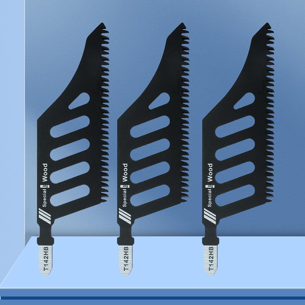 5PCS T142HB Jigsaw Blades Replacement Curved Scroll Saw Blades For Precision Cutting T Shank Flush Cut Replacement Jigsaw Blade