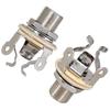 2Pcs 1/4 Inch 6.35Mm Guitar Mono Jack Socket Electric Guitar Mono Jack Mono Output Jack Guitar Accessories