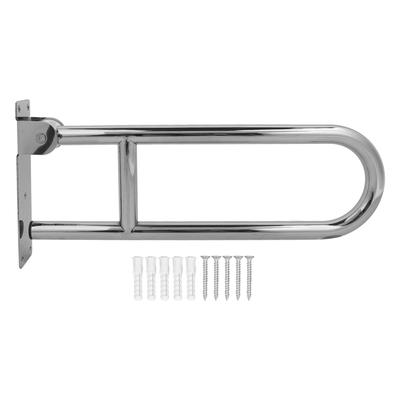 Flip Up Bathroom Grab Bar Stainless Steel Ergonomics 90 Degrees  Vertical Rotation Wall Mount Toilet Handrails for Old