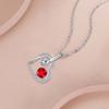 Rhinestone Heart Rose Necklace Neck Accessories Valentine's Day Clavicle Chain  For Girlfriend