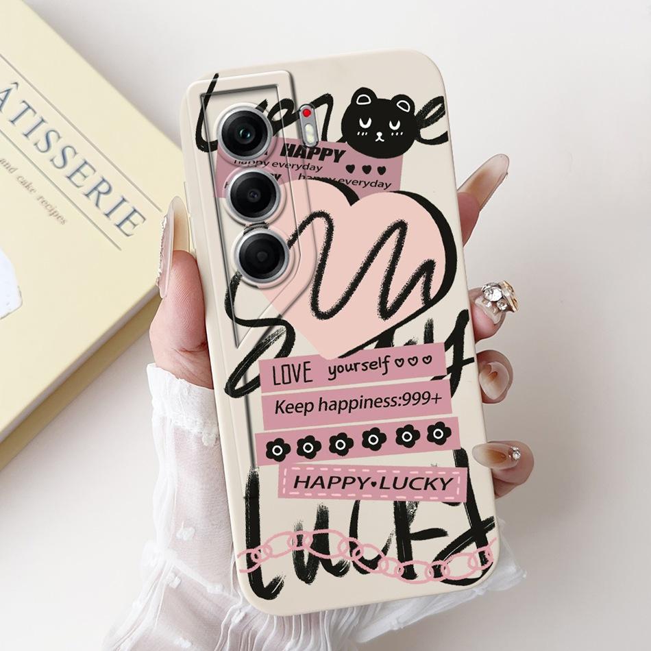 For Tecno Camon 40 Pro 4G Camon40 CM5 CM6 Cute Rabbit Cat Cartoon Phone Case For Camon 40 40Pro 4G Soft Silicone Cases Bumpers