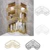 Stainless Steel Corner Shelf Gold Cosmetic Holder Durable Bathroom Shelf  Bathroom