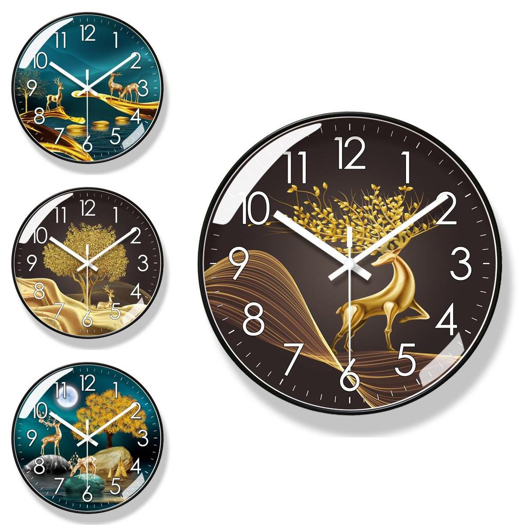 Moderne leise Wanduhr mit Quarzwerk für Wohnzimmerdekoration