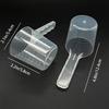 2pcs Transparent Pet Food Spoon Pet Feeding Spoons Plastic Dog Food Cat Food Measuring Scoop with Graduated Scale Pet Supplies