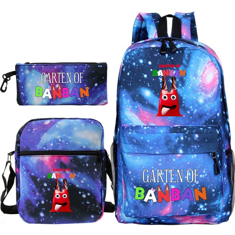 Spotted Garden Primary School Bag Shoulder Bag Pencil Bag Three-piece Set