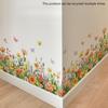 Wall Flower Floral Wall Decorative Wall Decal for Living Bedroom Wall Wallpaper Stickers, Plants, Purple, Lavender, Ball, Blue, Dandelion, Butterfly,