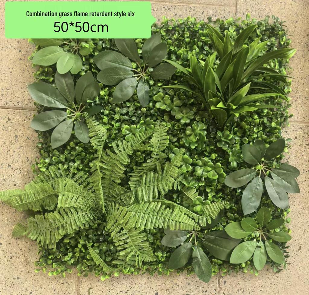 Flame-Retardant Green Wall: Anti-Aging Lawn Decoration for Malls & Backgrounds