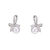 Pearl Bowknot Tassel Earrings - High-End Luxury Fashion Studs for Women