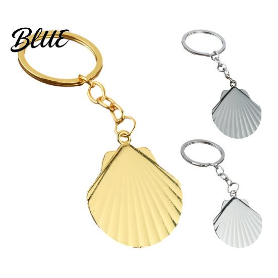 Zinc Alloy Key Holder Beach Shell Keychain Shape Metal Decorative Backpack Charms Ring Handbags Backpacks Car Chain Theme Keychain