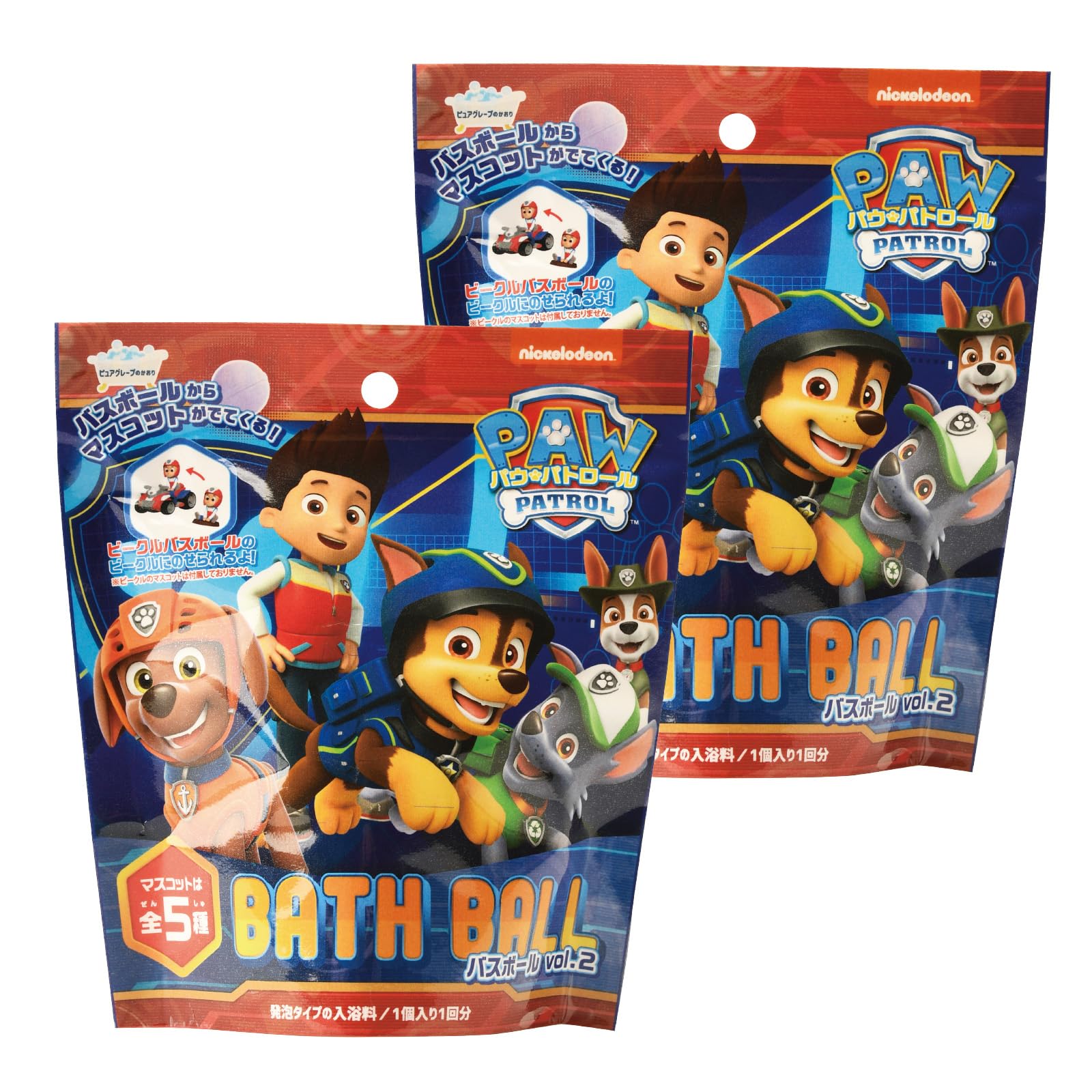 

Щенячий патруль Шарики для ванны, Набор из 2 штук, Vol. 2, с талисманом, игрушка для ванны, бомбочка для ванны, для детей, рождественский подарок