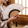 Portable Folding Fan Vintage Bamboo Fan Creative Chinese Style Fan  Photo Props