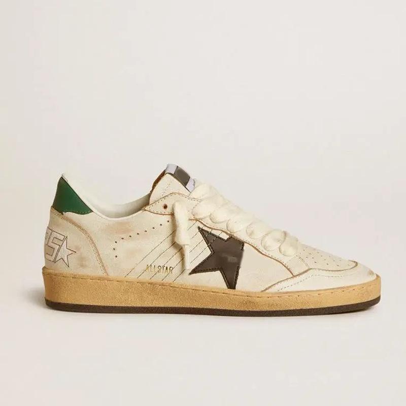 Leather Small Dirty Shoes Men's and Women's Star Shoes Dirty Shoes Casual Versatile Fashion Board Shoes White Shoes